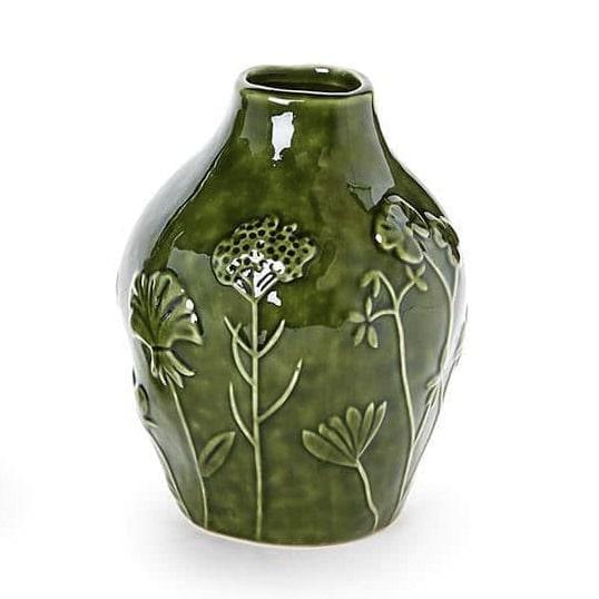 Floral Scape Pattern Ceramic Vase